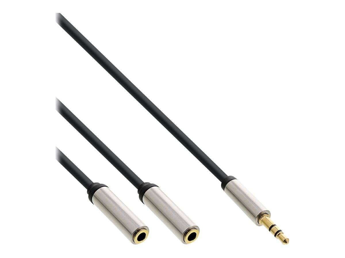 InLine Slim - Audio-Splitter - Stereo Mini-Klinkenstecker (M)