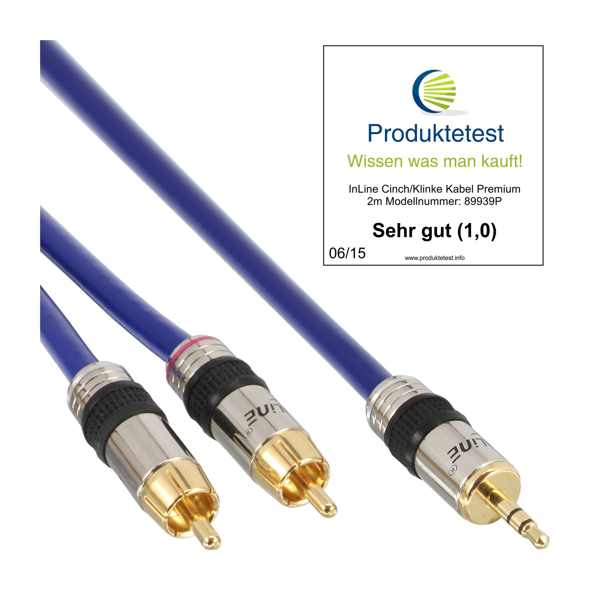 InLine Premium - Audiokabel - RCA männlich bis Stereo Mini-Klinkenstecker männlich