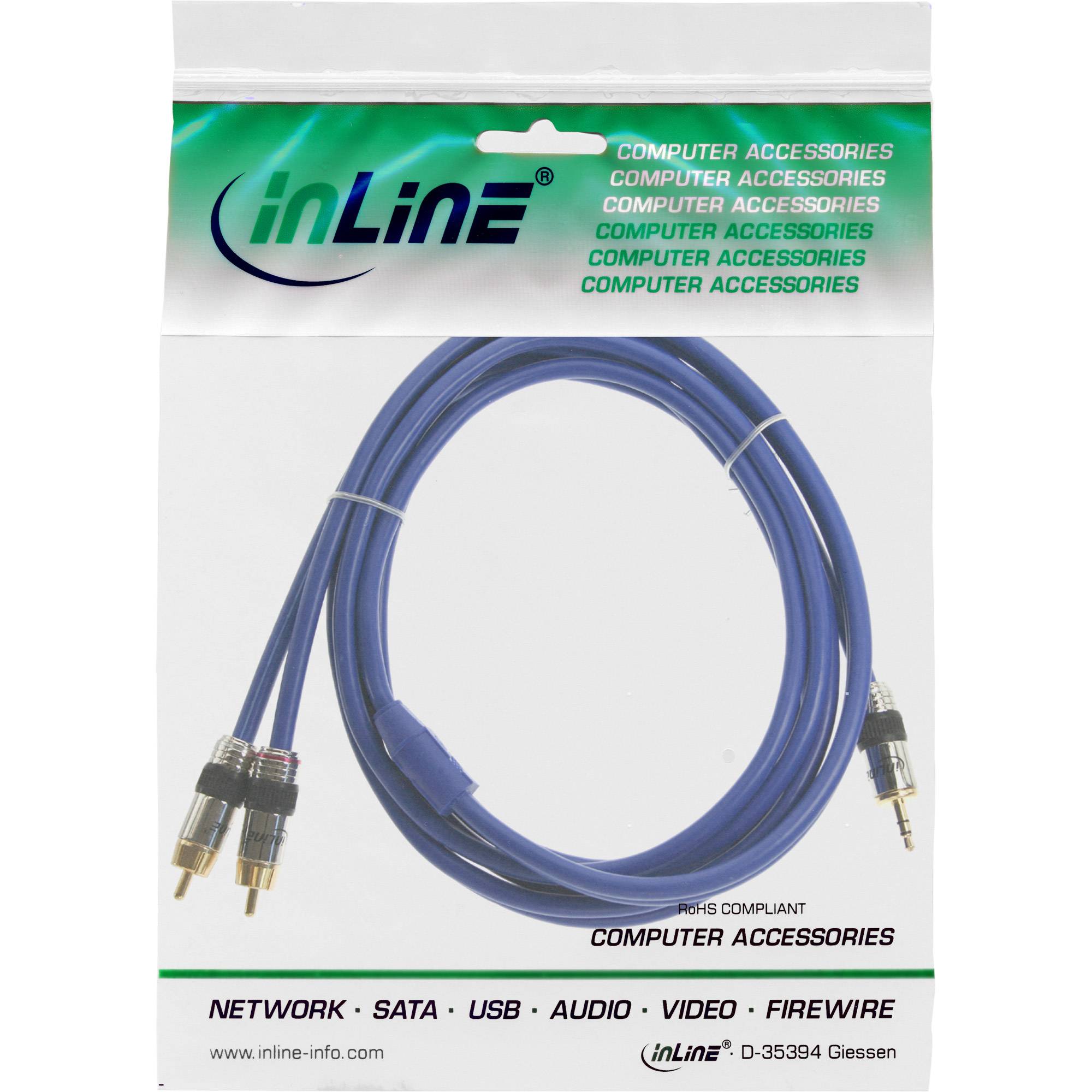 InLine Premium - Audiokabel - RCA männlich bis Stereo Mini-Klinkenstecker männlich