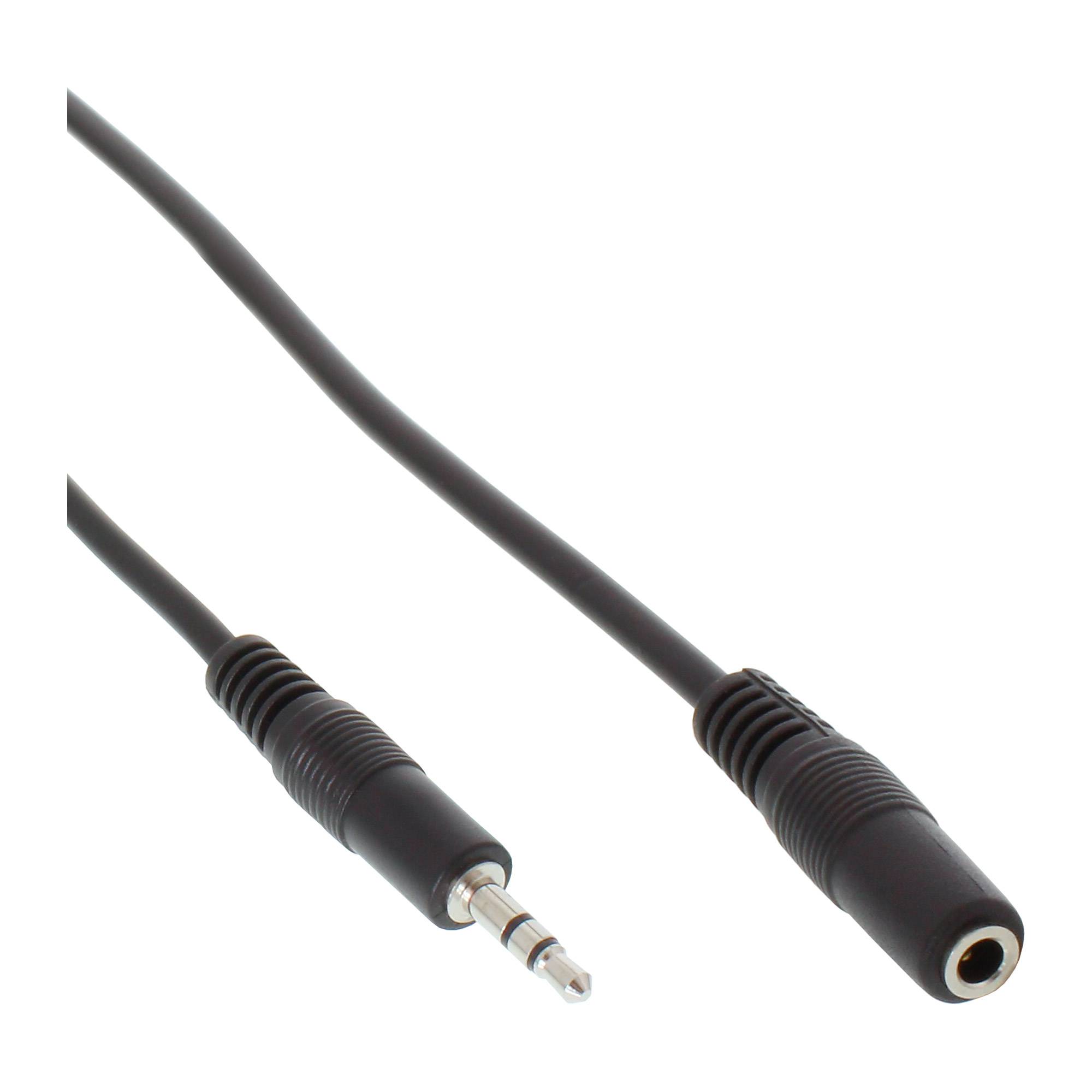 INLINE - Klinke Verlängerung - 3,5mm Klinke Stecker / Buchse - Stereo - 2m