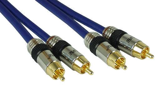 INLINE - Cinch Kabel AUDIO - PREMIUM - 2x Cinch Stecker / Stecker - 0,5m