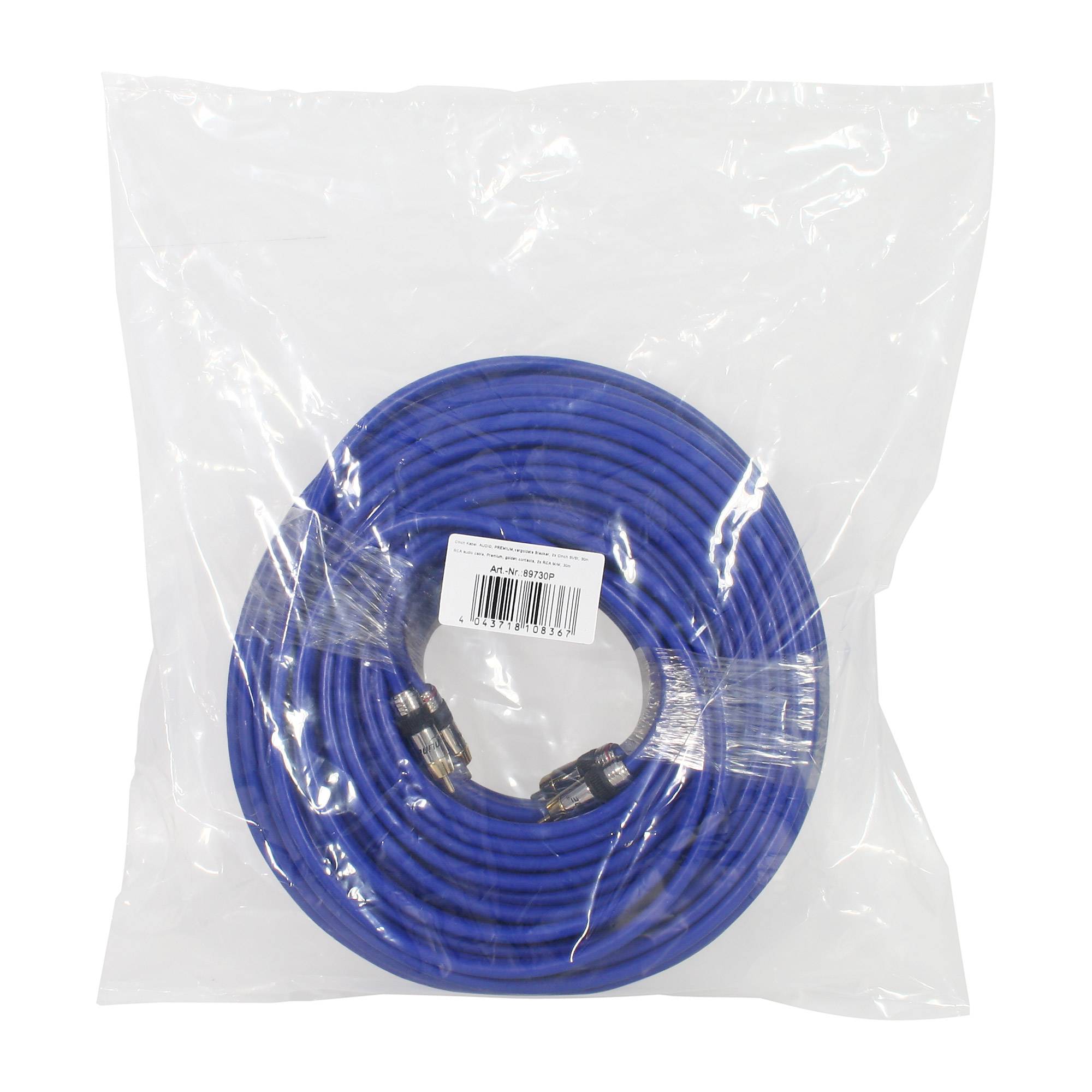 INLINE - Cinch Kabel AUDIO - PREMIUM - 2x Cinch Stecker / Stecker - 30m