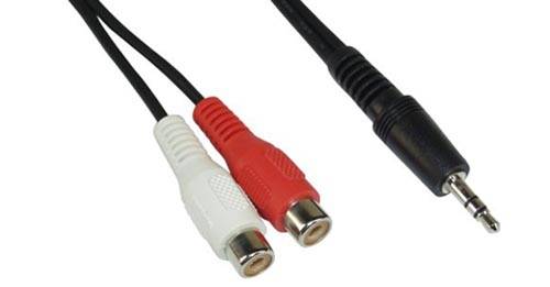 InLine - Audiokabel - RCA x 2 (W) bis Stereo Mini-Klinkenstecker (M)