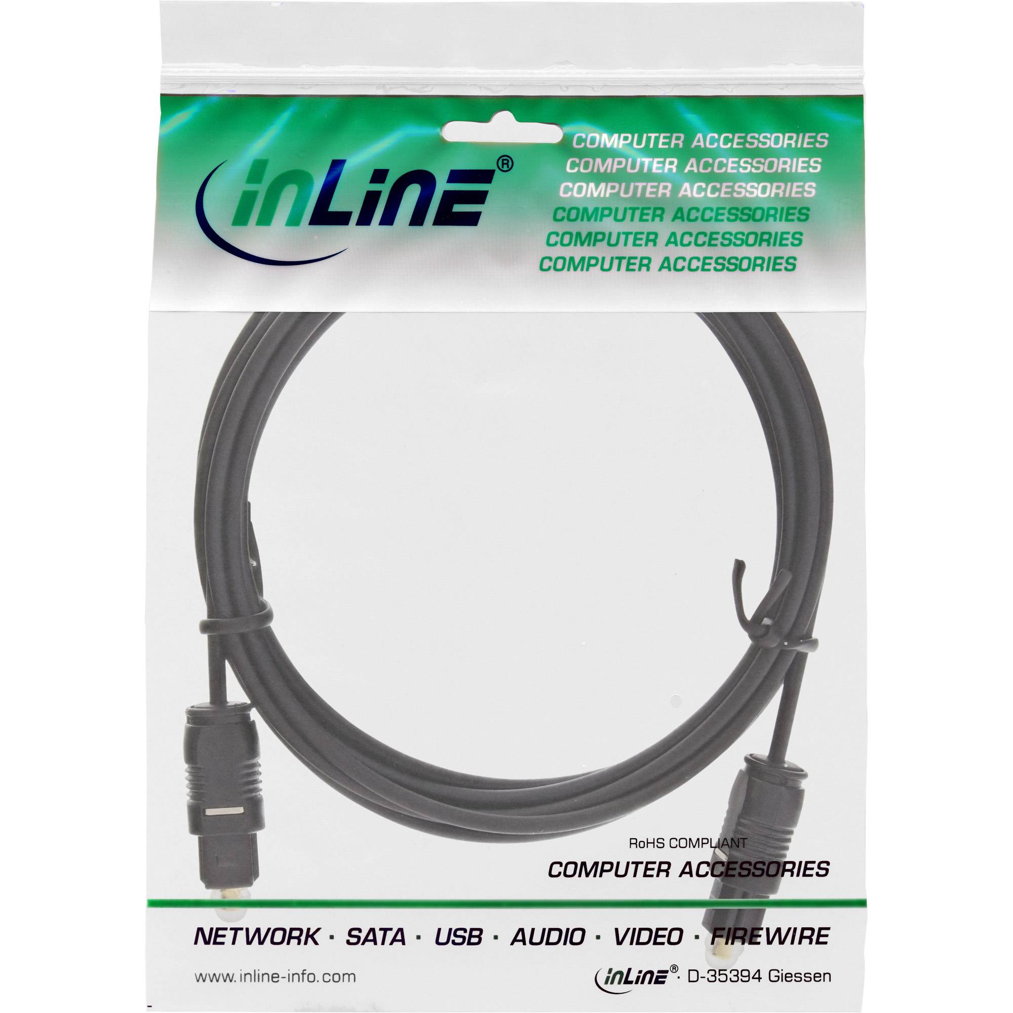 INLINE - OPTO Audiokabel - Toslink Stecker / Stecker - 2m