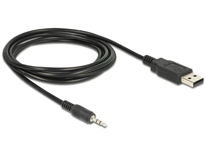 DeLock Cable USB TTL male > 2.5 mm 3 pin stereo jack male 1.8 m (3.3 V)