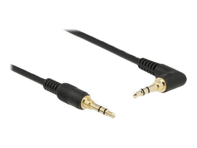 Delock - Audiokabel - Stereo Mini-Klinkenstecker männlich gerade bis Stereo Mini-Klinkenstecker männlich gewinkelt