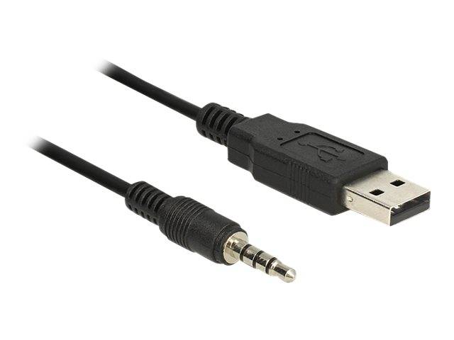 DeLock Cable USB TTL male > 3.5 mm 4 pin stereo jack male 1.8 m (5 V)