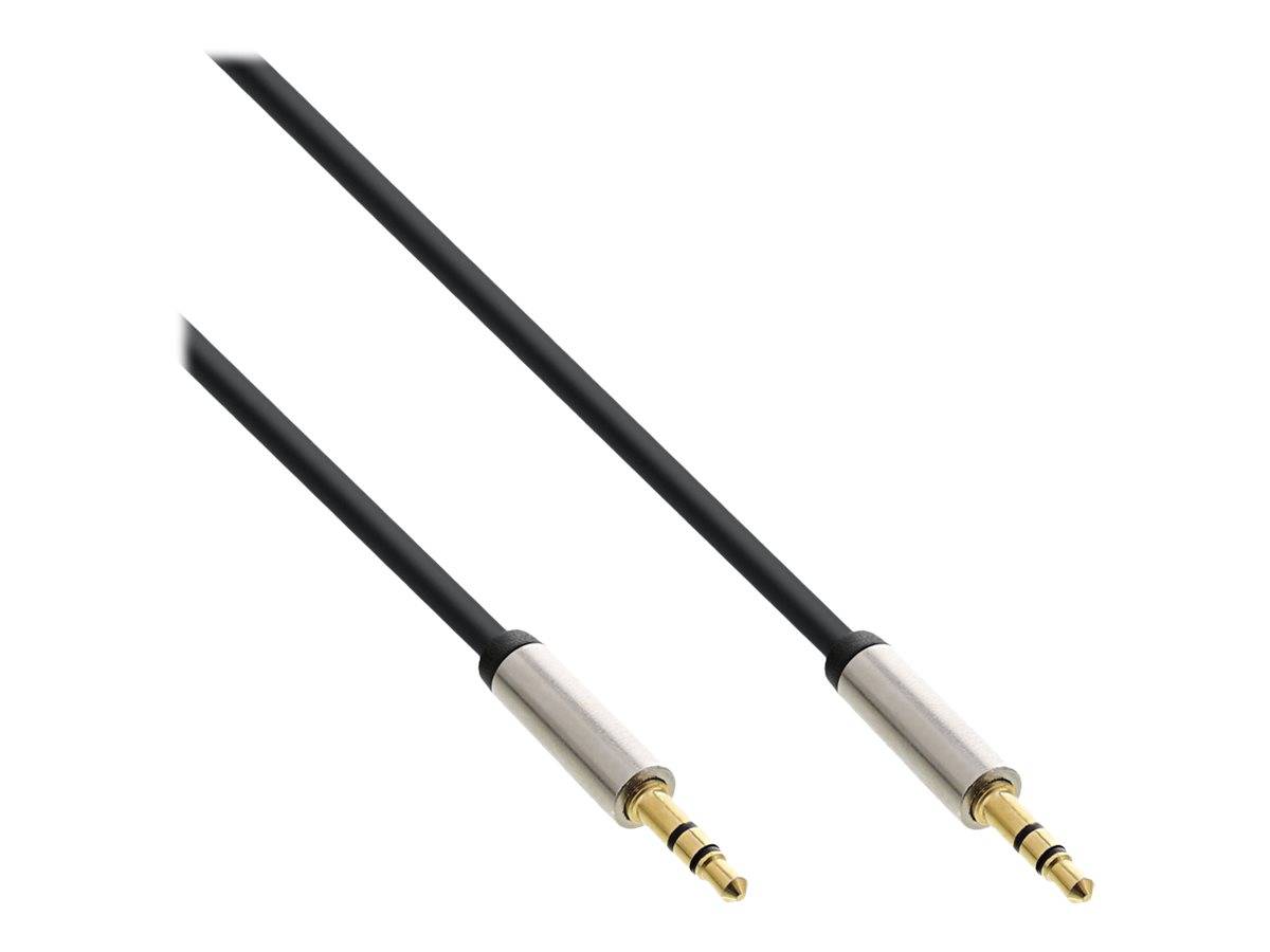 INLINE - Slim Audio Kabel Klinke 3,5mm ST/ST - Stereo - 1m