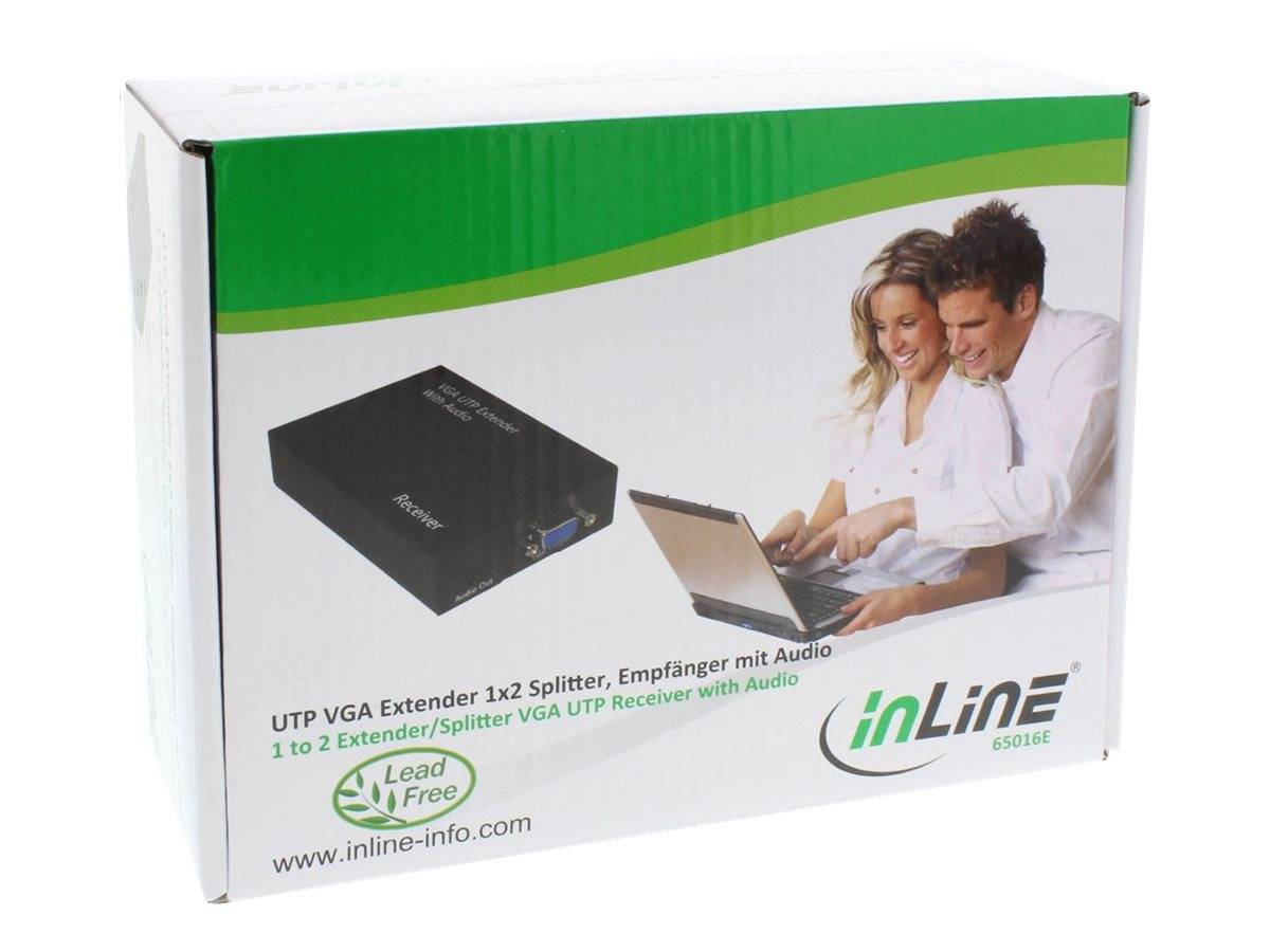 INLINE - VGA Extender/Empfänger über UTP - mit Audio - bis 300m