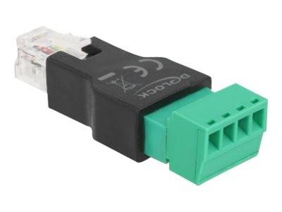 Delock - Netzwerkadapter - RJ-11/RJ-14 (M) bis 4-poliger Anschlussblock (W)