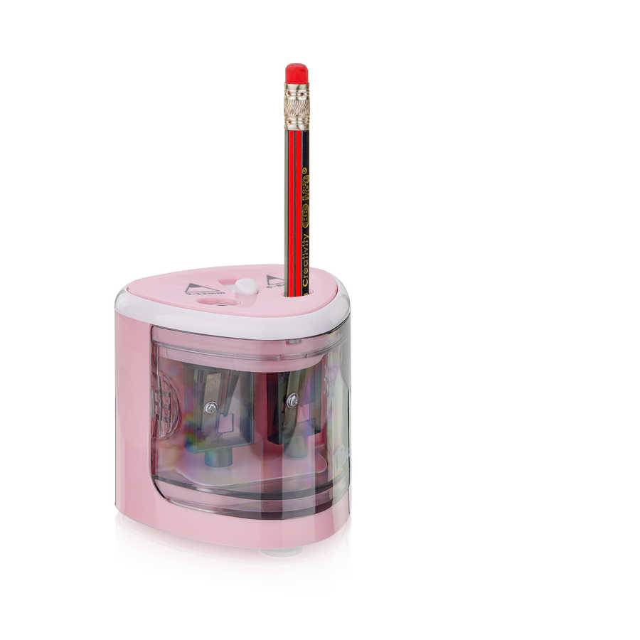 Peach PO102 - Elektrischer Bleistiftspitzer - Rose - Weiß - 1,2 cm - 6 mm - Akku