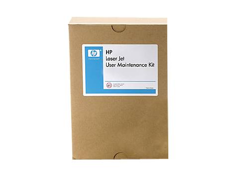Brauner HP-Karton mit der Beschriftung „Laser Jet User Maintenance Kit