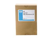 Eine braune HP-Schachtel mit der Bezeichnung „User Jet User Maintenance Kit