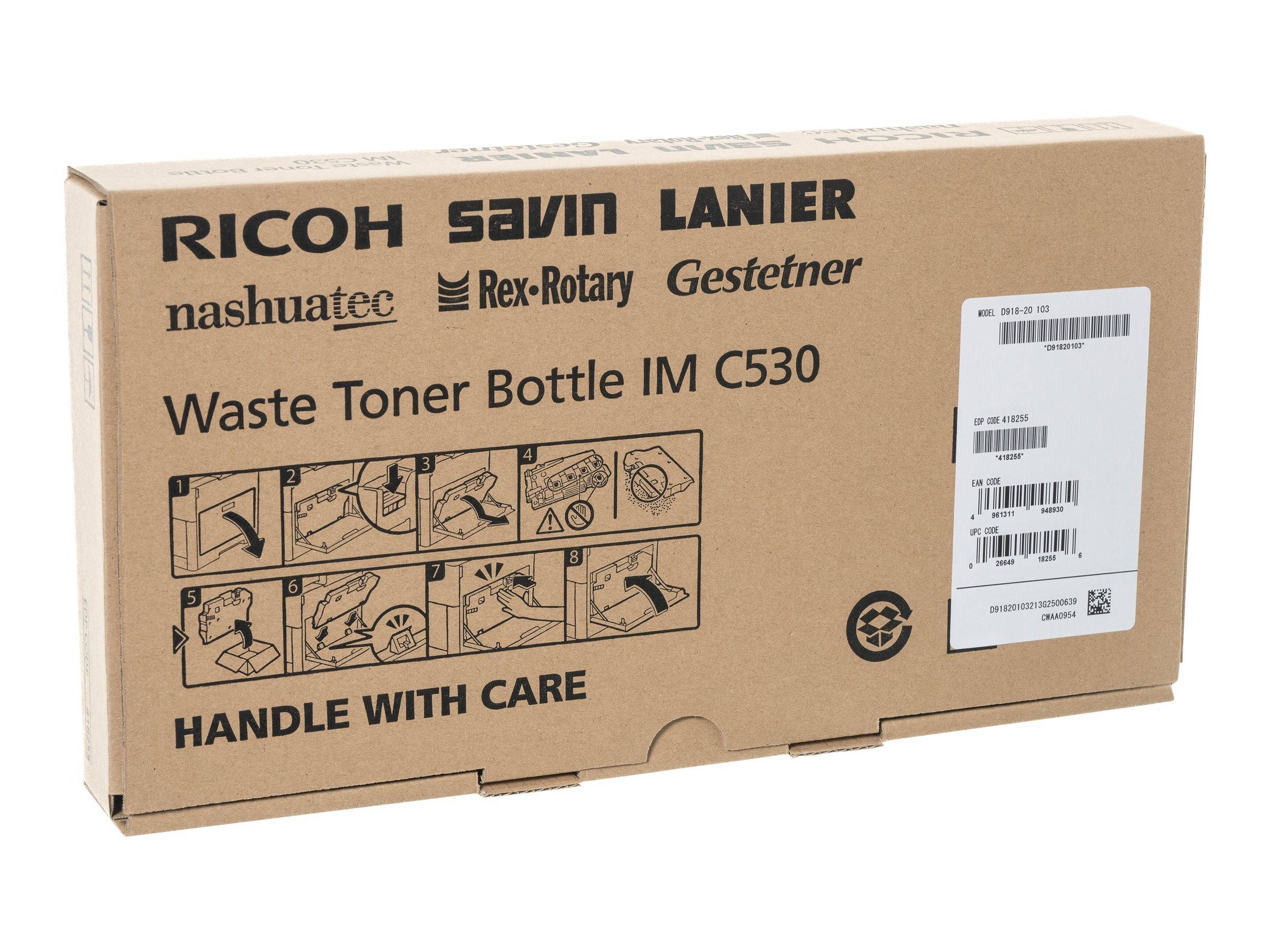 Ricoh Original - Tonersammler - für IM C530 - Waste Bottle - 30000 Pages - f / R