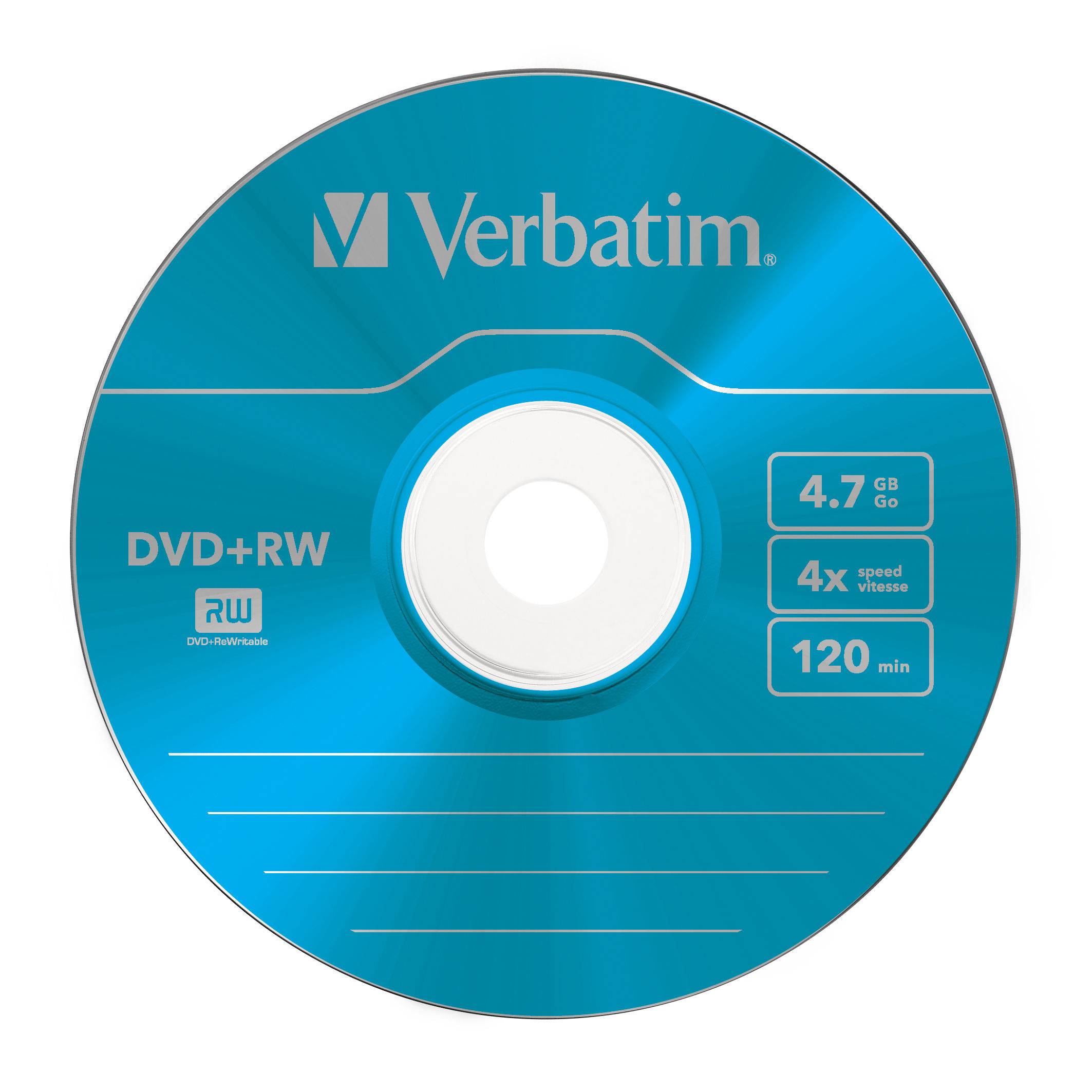 Verbatim Colours - 5 x DVD+RW - 4.7 GB (120 Min.) 4x