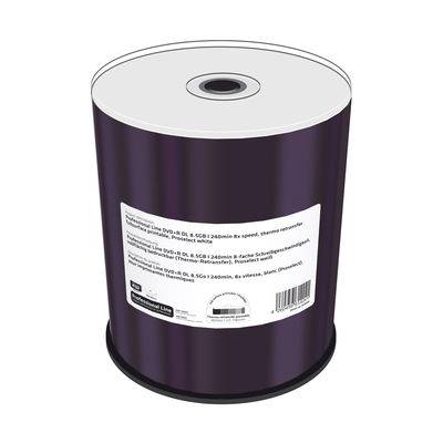 MediaRange MRPL605-C, DVD+R DL, 120 mm, Druckbar, 100 Stück(e), 8,5 GB