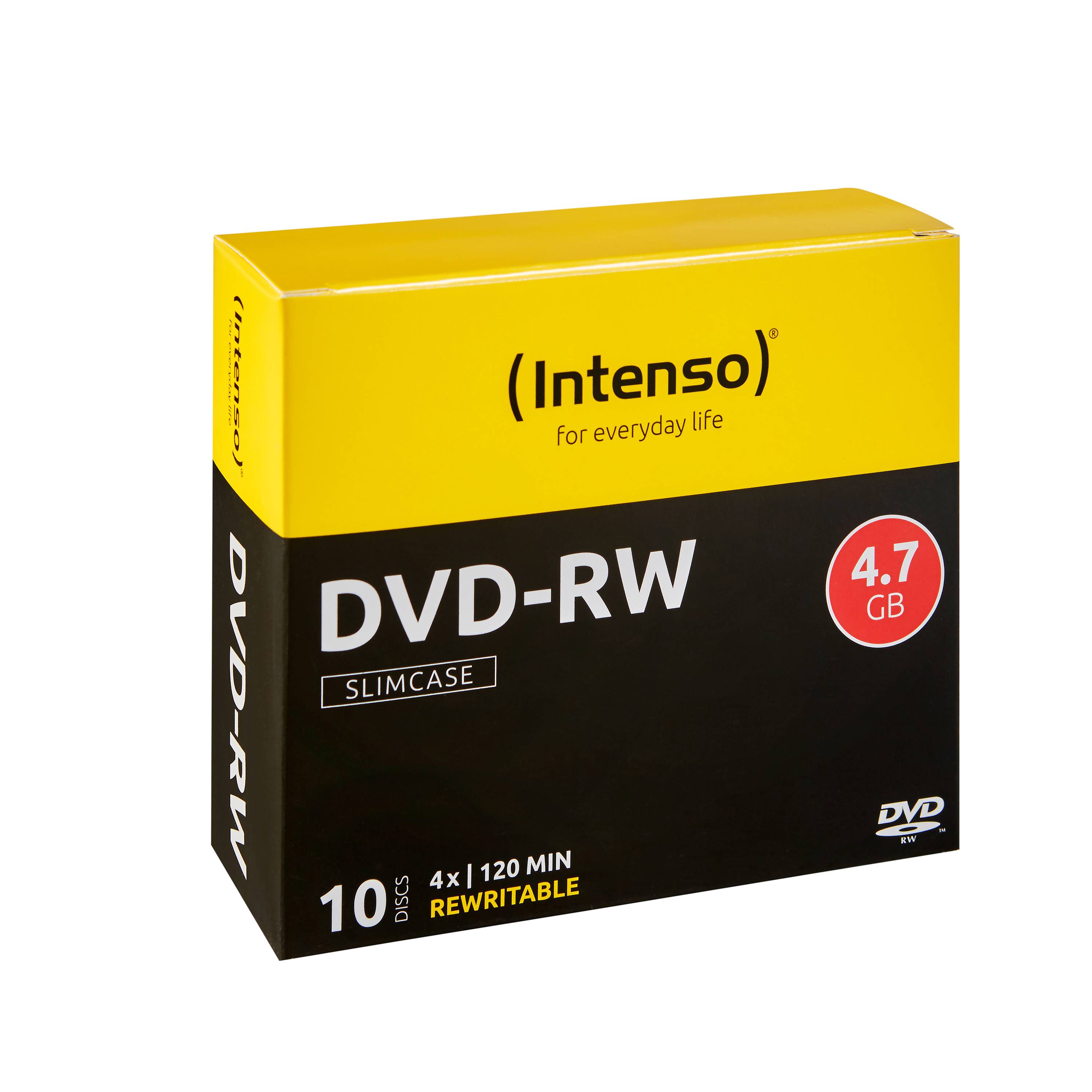 Intenso - 10 x DVD-RW - 4.7 GB 4x - Slim Jewel