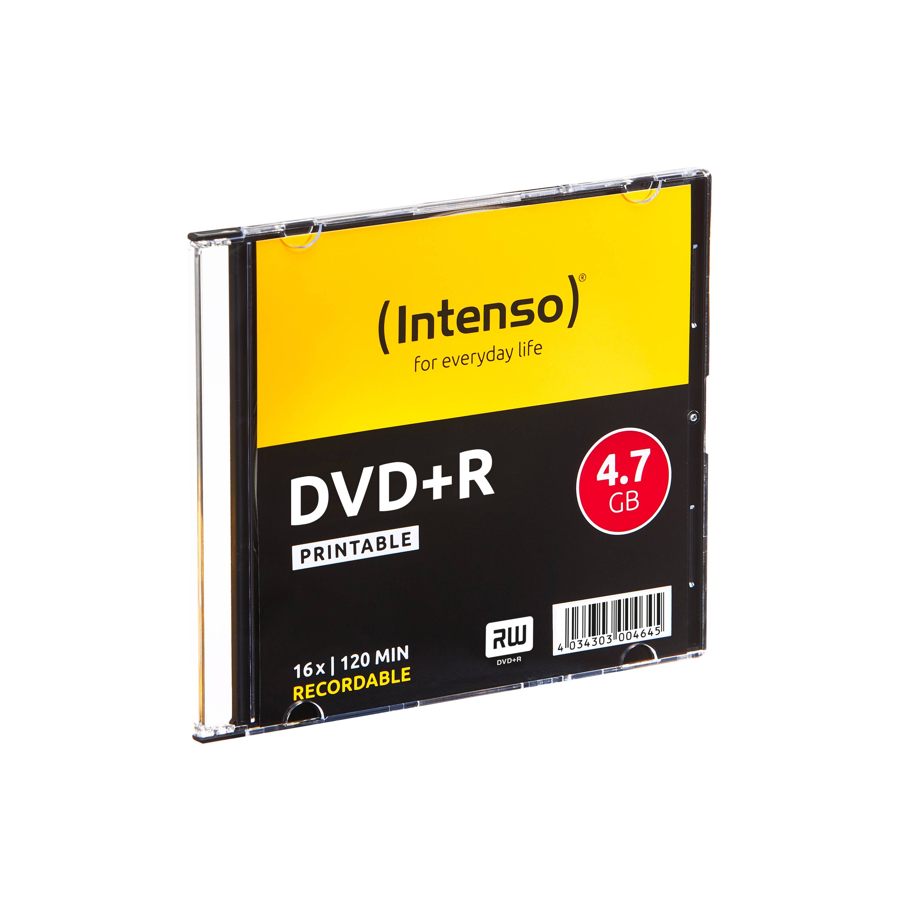 Intenso 10 x DVD+R - 4.7 GB 16x - mit Tintenstrahldrucker bedruckbare Oberfläche