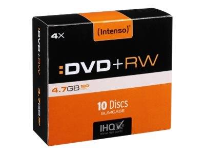 Intenso 10 x DVD+RW - 4.7 GB (120 Min.) 4x