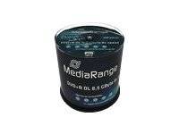 MediaRange - 100 x DVD+R DL - 8.5 GB 8x - mit Tintenstrahldrucker bedruckbare Oberfläche