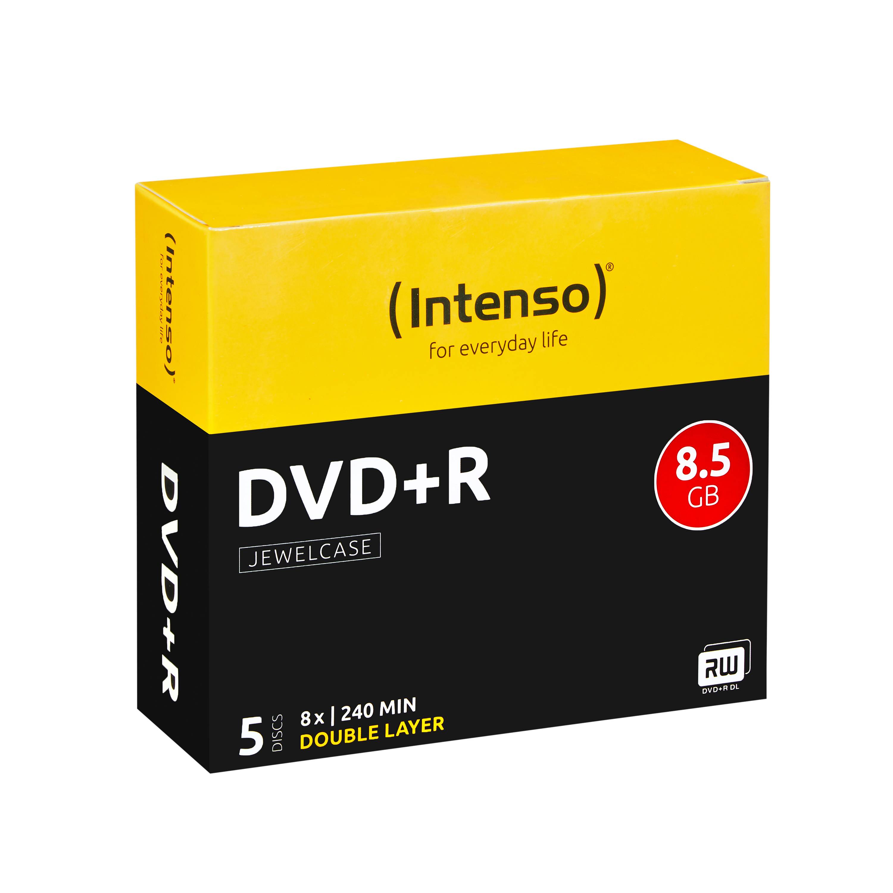 Intenso - 5 x DVD+R DL - 8.5 GB 8x - Jewel Case (Schachtel)
