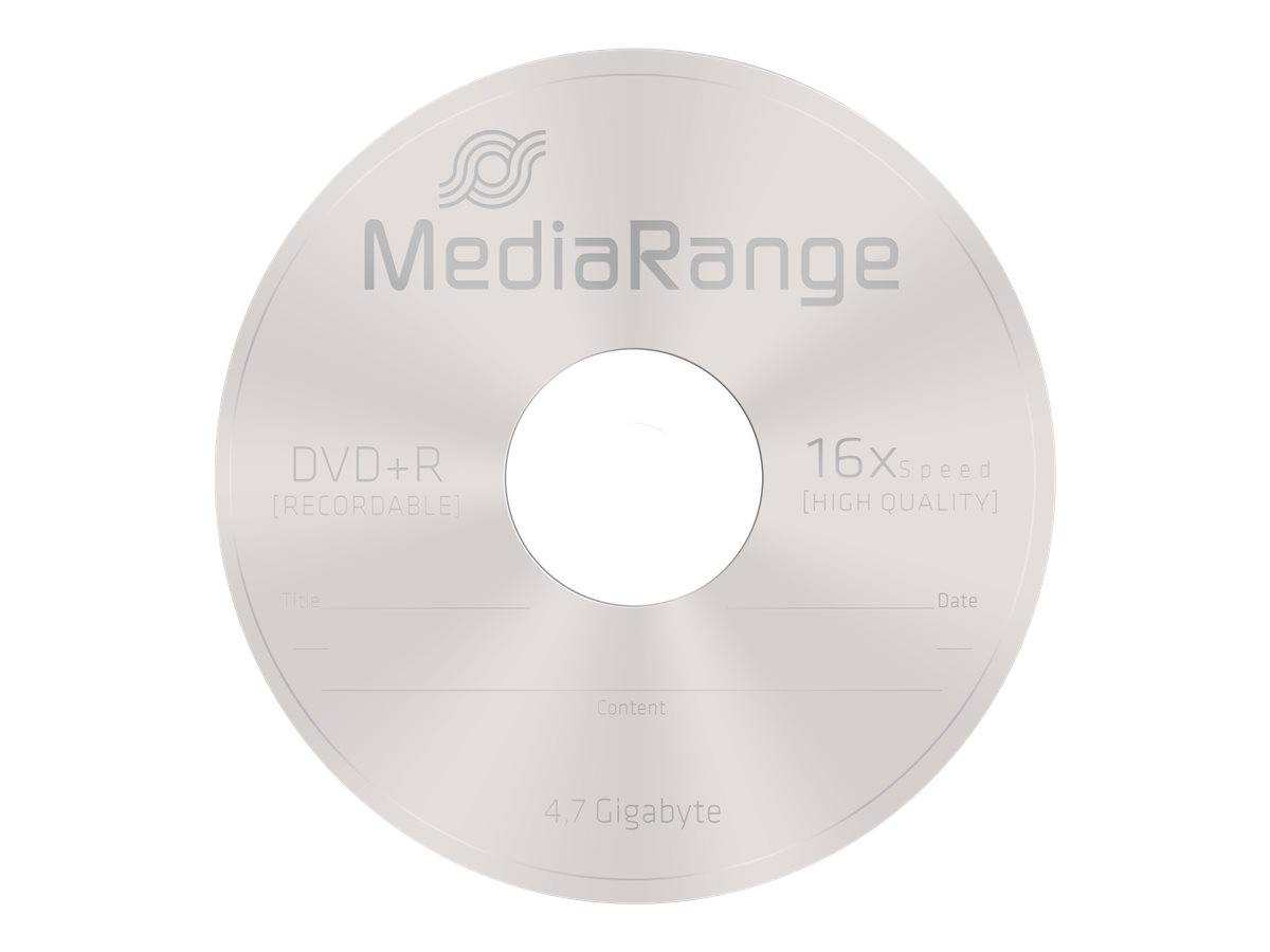 MediaRange - 5 x DVD+R - 4.7 GB (120 Min.) 16x