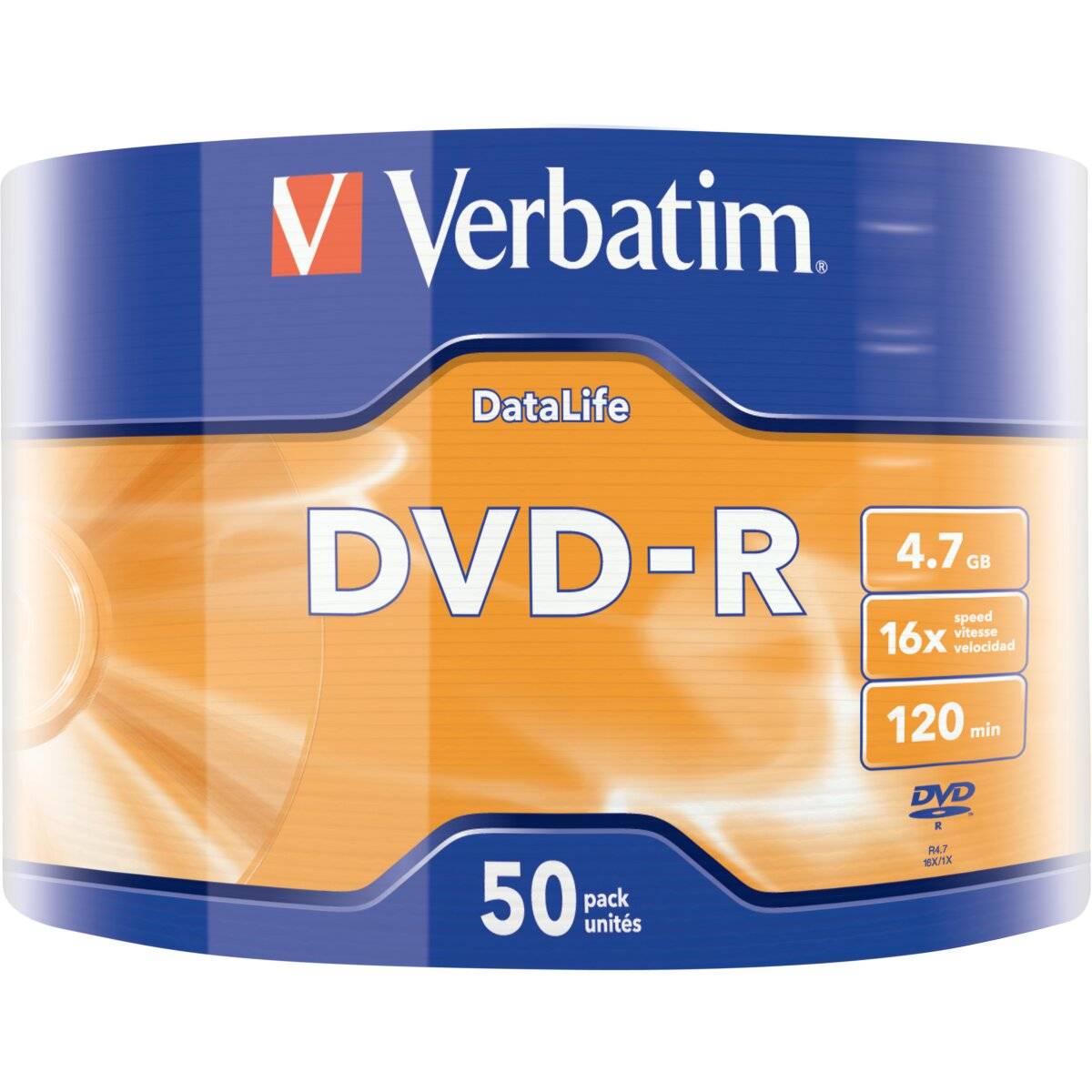 Verbatim DVD-R 4.7GB/120Min/16x Eco-Pack (50 Disc)