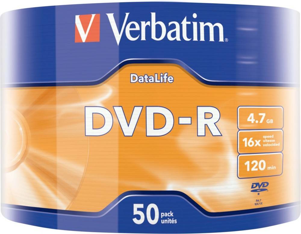 Verbatim DVD-R 4.7GB/120Min VERBATIM 43791(VE50)
