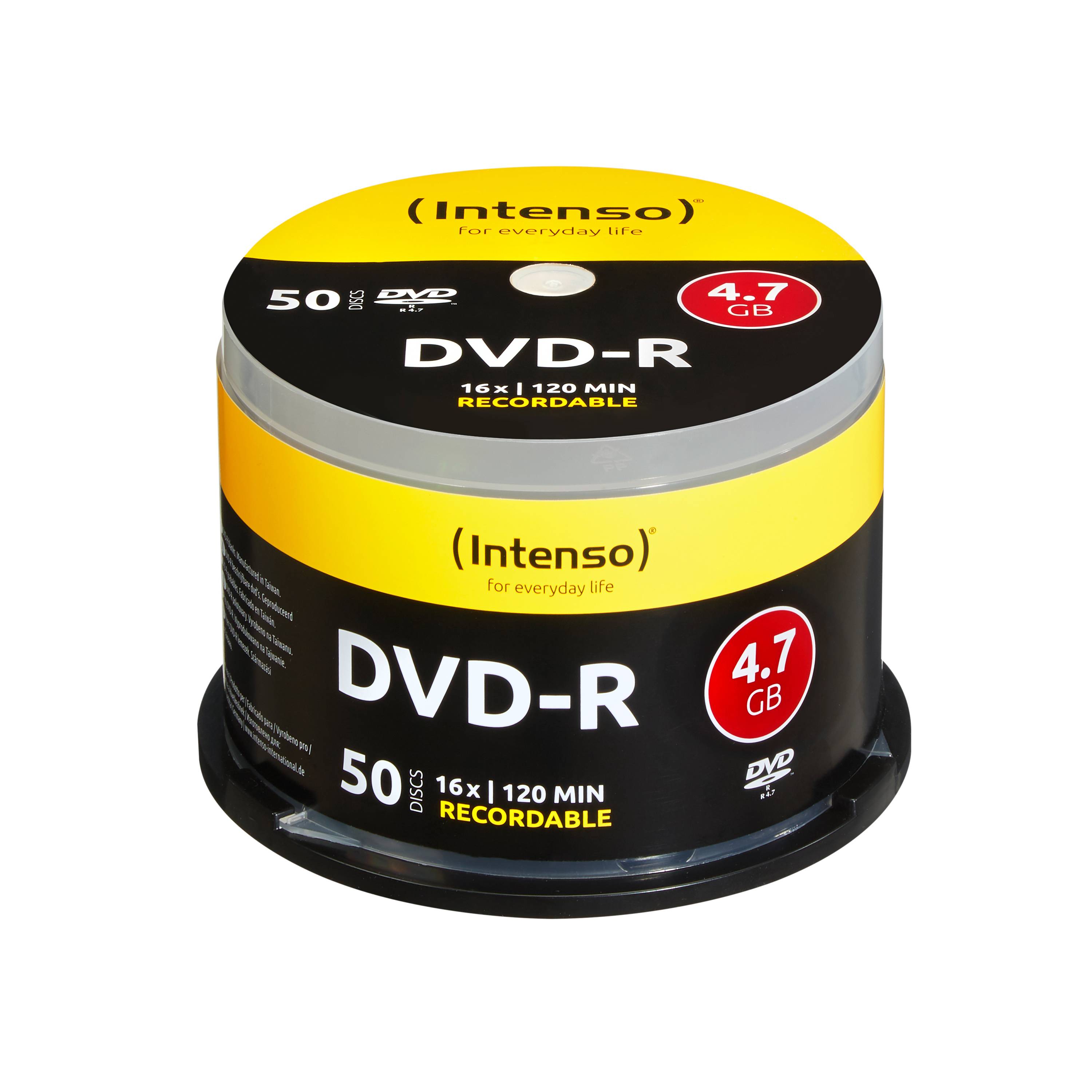 Intenso 50 x DVD-R (G) - 4.7 GB (120 Min.) 16x