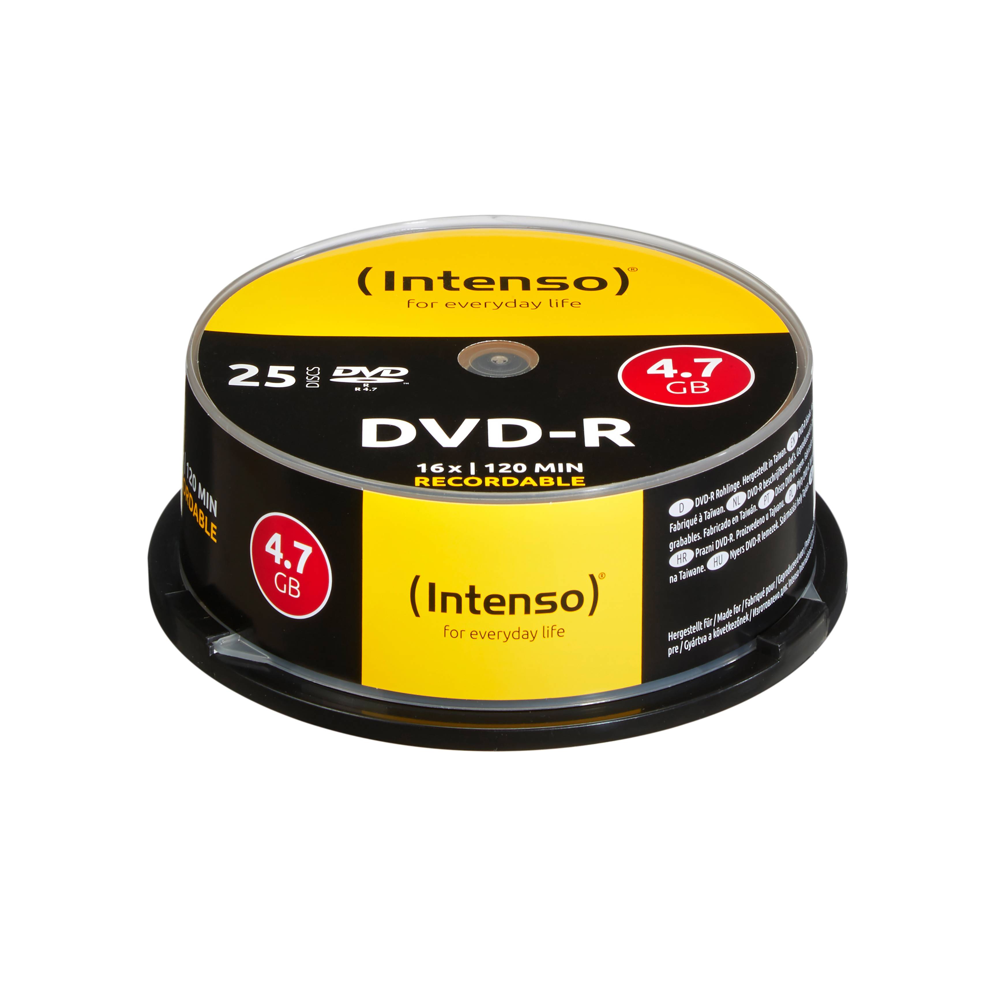Intenso - 25 x DVD-R - 4.7 GB 16x - Spindel
