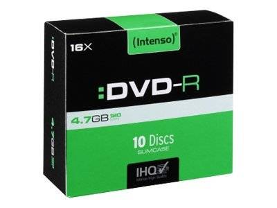 Intenso - 10 x DVD-R - 4.7 GB (120 Min.) 16x