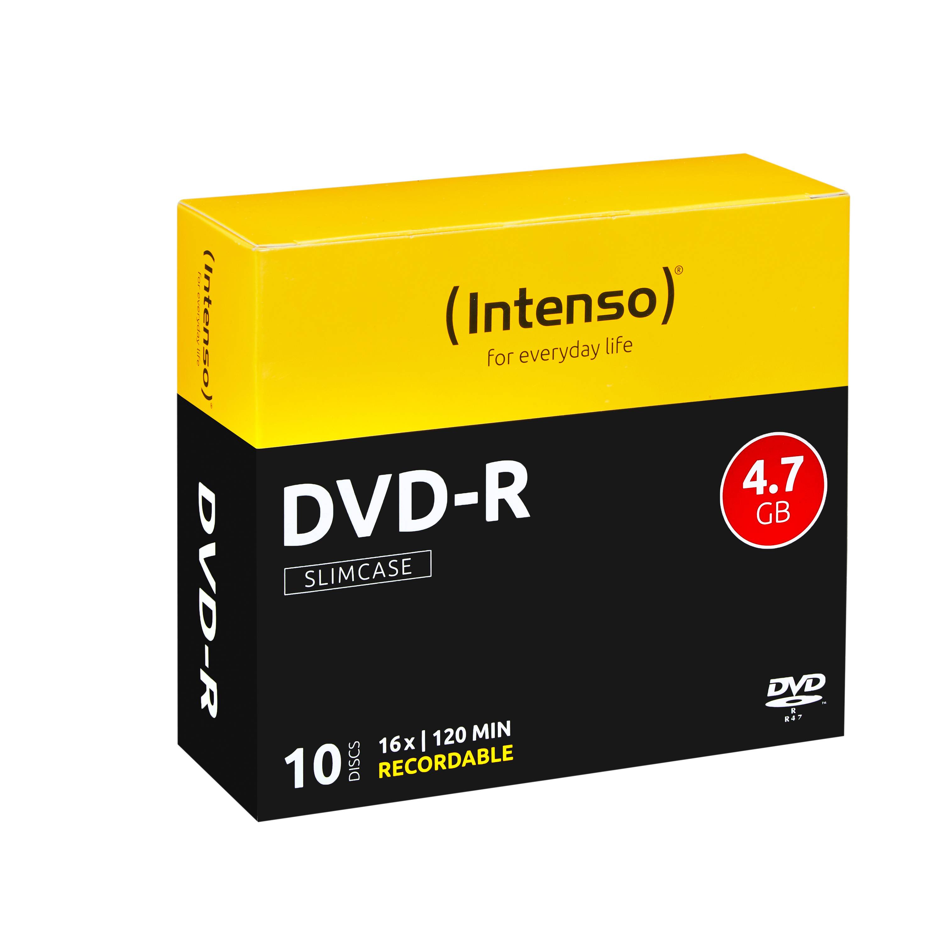 Intenso - 10 x DVD-R - 4.7 GB (120 Min.) 16x
