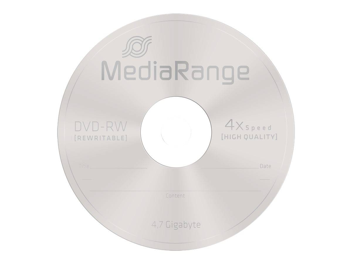 MediaRange - 10 x DVD-RW - 4.7 GB (120 Min.) 4x