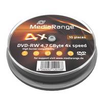 MediaRange - 10 x DVD-RW - 4.7 GB (120 Min.) 4x