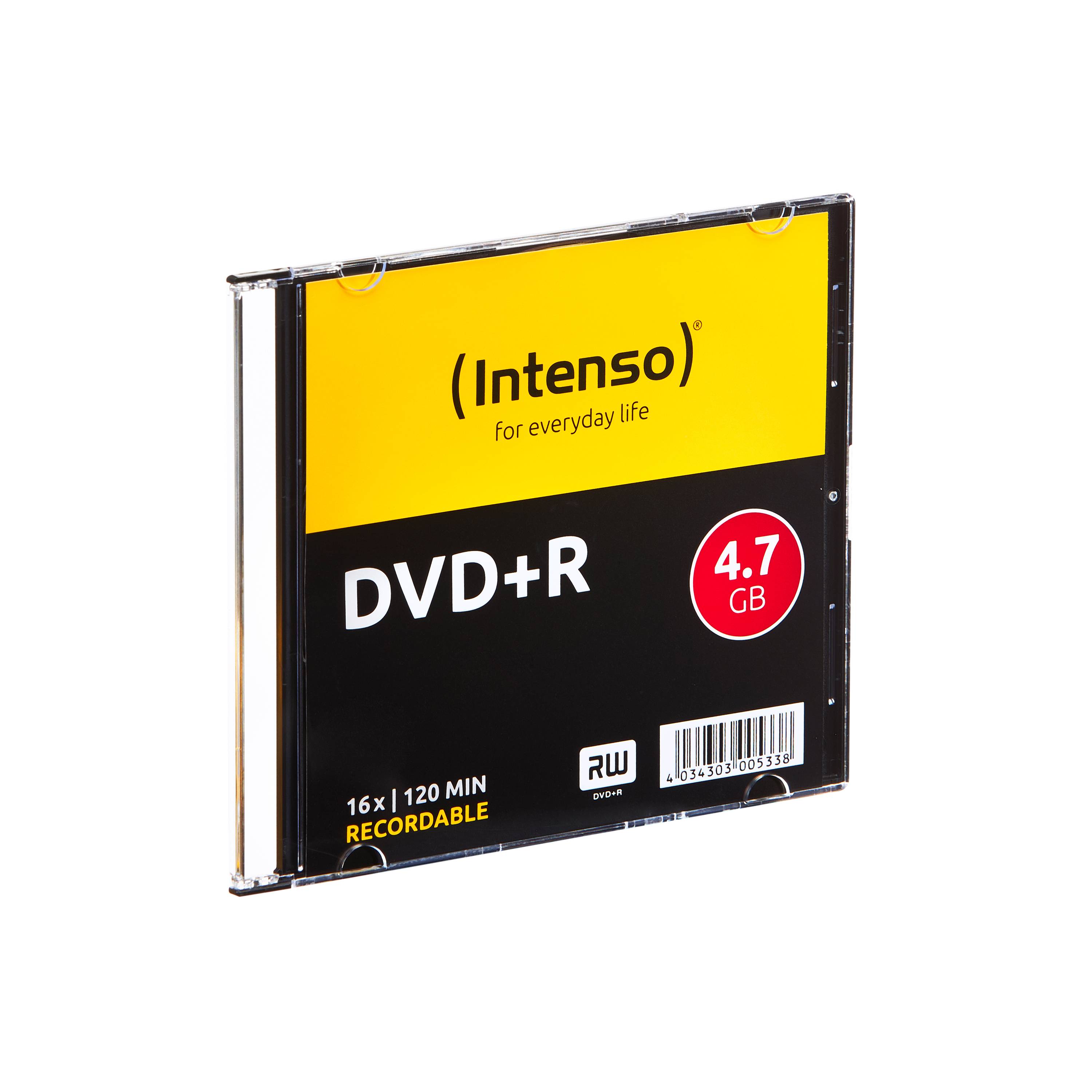 Intenso - 10 x DVD+R - 4.7 GB 16x - Slim Jewel