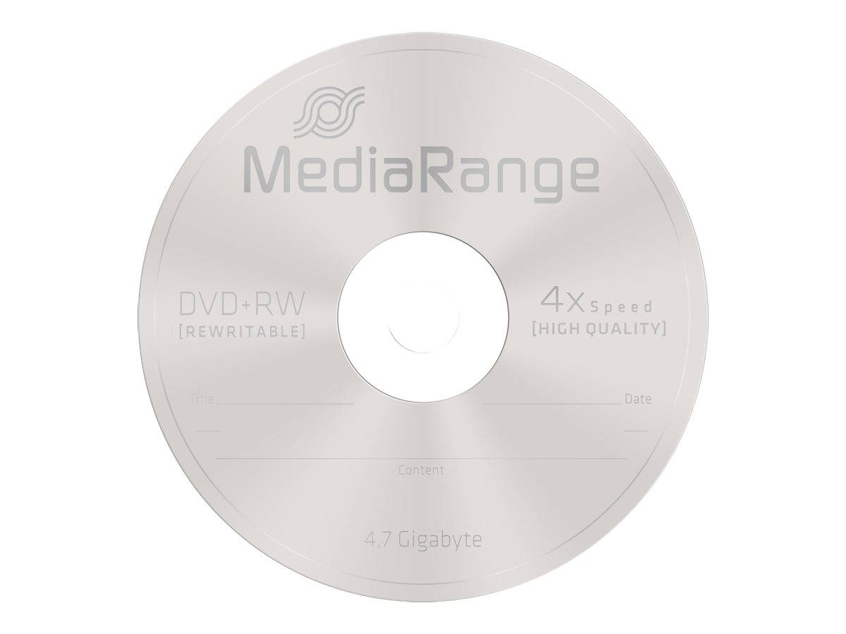 MEDIARANGE 10 x DVD+RW - 4.7 GB (120 Min.) 4x - Spindel