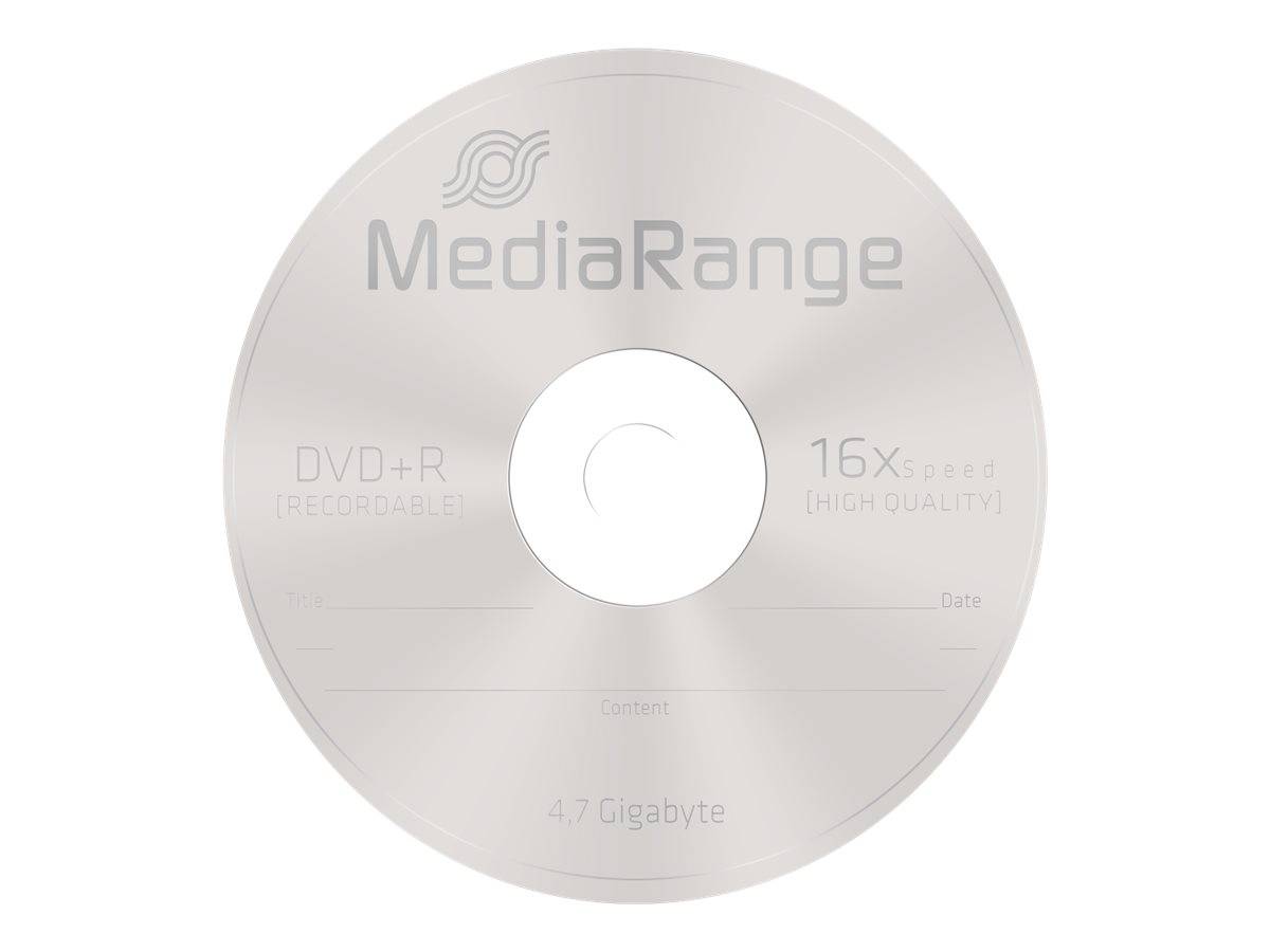 MediaRange - 10 x DVD+R - 4.7 GB (120 Min.) 16x