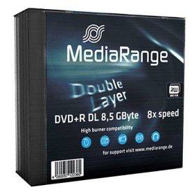 MediaRange - 5 x DVD+R DL - 8.5 GB (240 Min.) 8x