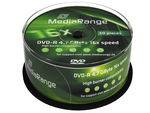 MediaRange - 50 x DVD-R - 4.7 GB (120 Min.) 16x