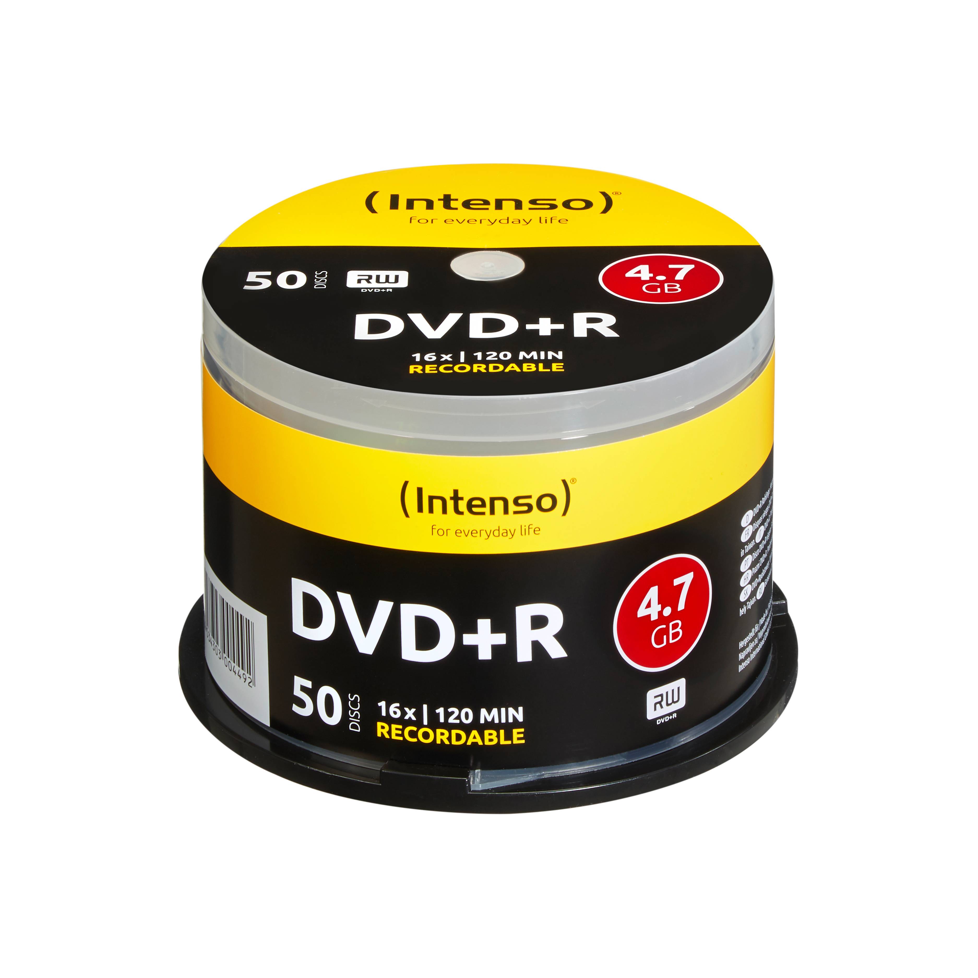 Intenso - 50 x DVD+R - 4.7 GB 16x - Spindel