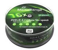 MediaRange - 25 x DVD+R - 4.7 GB (120 Min.) 16x