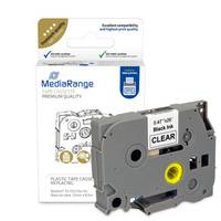 MediaRange Kunststoff-Schriftbandkassette, für/ersetzt Brother TZ-131/TZe-131, permanent haftend, 12mm, 8m, laminiert, s