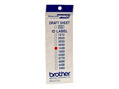 Brother ID1438 - 14 x 38 mm 12 Etikett(en) Stempeletiketten