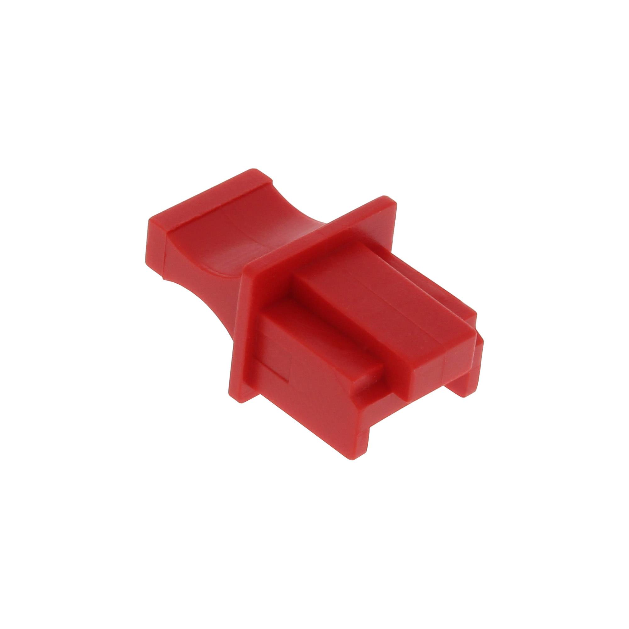 INLINE - Staubschutz - für RJ45 Buchse - rot 100er Pack