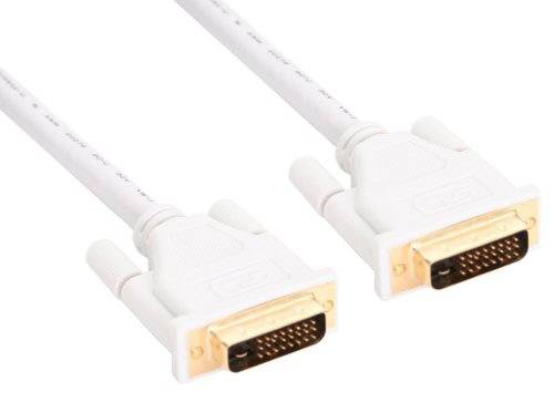 INLINE - DVI-D Kabel - digital 24+1 Stecker / Stecker - Dual Link - weiß / gold - 2m