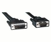 INLINE - DVI-A Kabel - analog 12+5 Stecker auf 15pol HD Stecker VGA - 5m