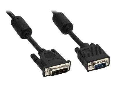 INLINE - DVI-A Kabel - analog 12+5 Stecker auf 15pol HD Stecker VGA - 5m