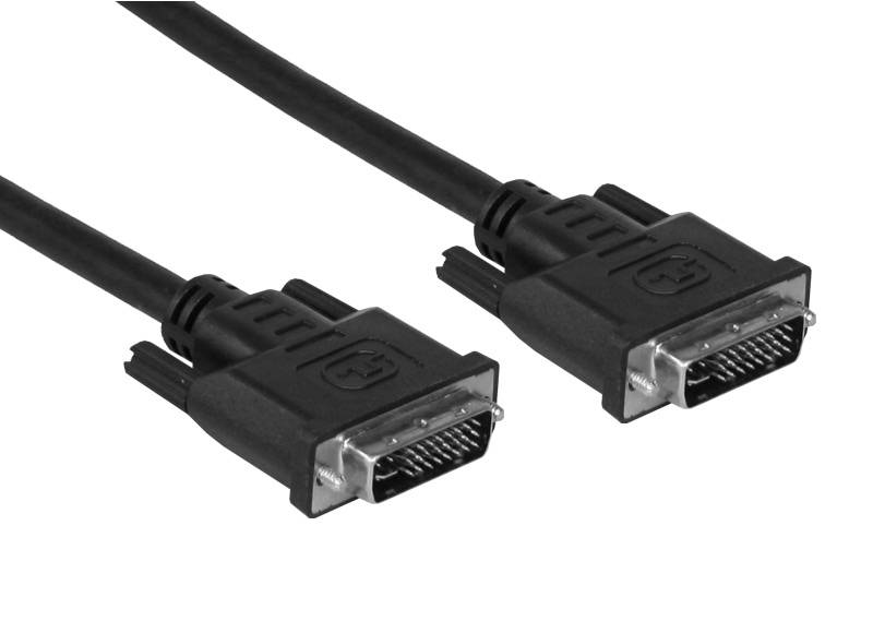 INLINE - DVI-I Kabel - digital/analog - 24+5 ST / ST - Dual Link - ohne Ferrite - 3m