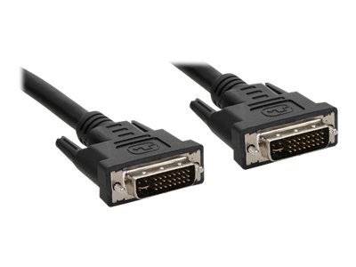 INLINE - DVI-I Kabel - digital/analog - 24+5 ST / ST - Dual Link - ohne Ferrite - 3m