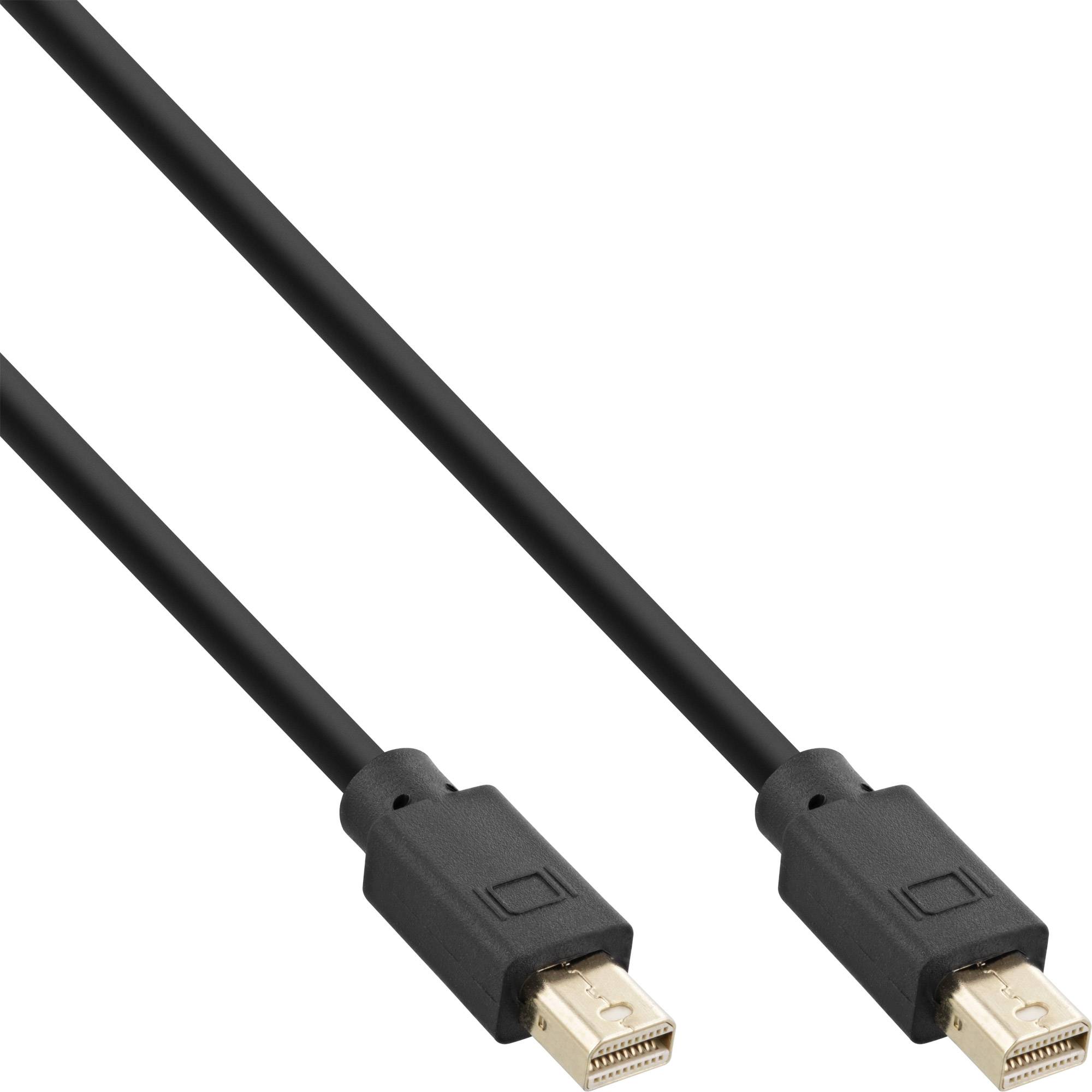INLINE - Mini DisplayPort 1.4 Kabel - Stecker / Stecker schwarz/gold - 1m